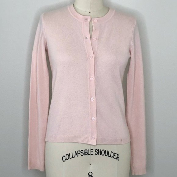 C by Cashmere Bloomingdale’s Pink Cardigan, Small - Picture 1 of 8